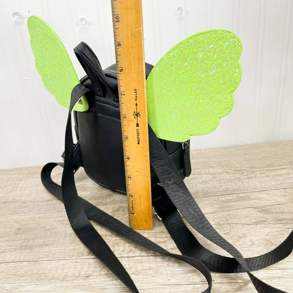 Luv Betsey by Betsey Johnson Mini Backpack Pink Green Glitter Wings Fairy Core‎